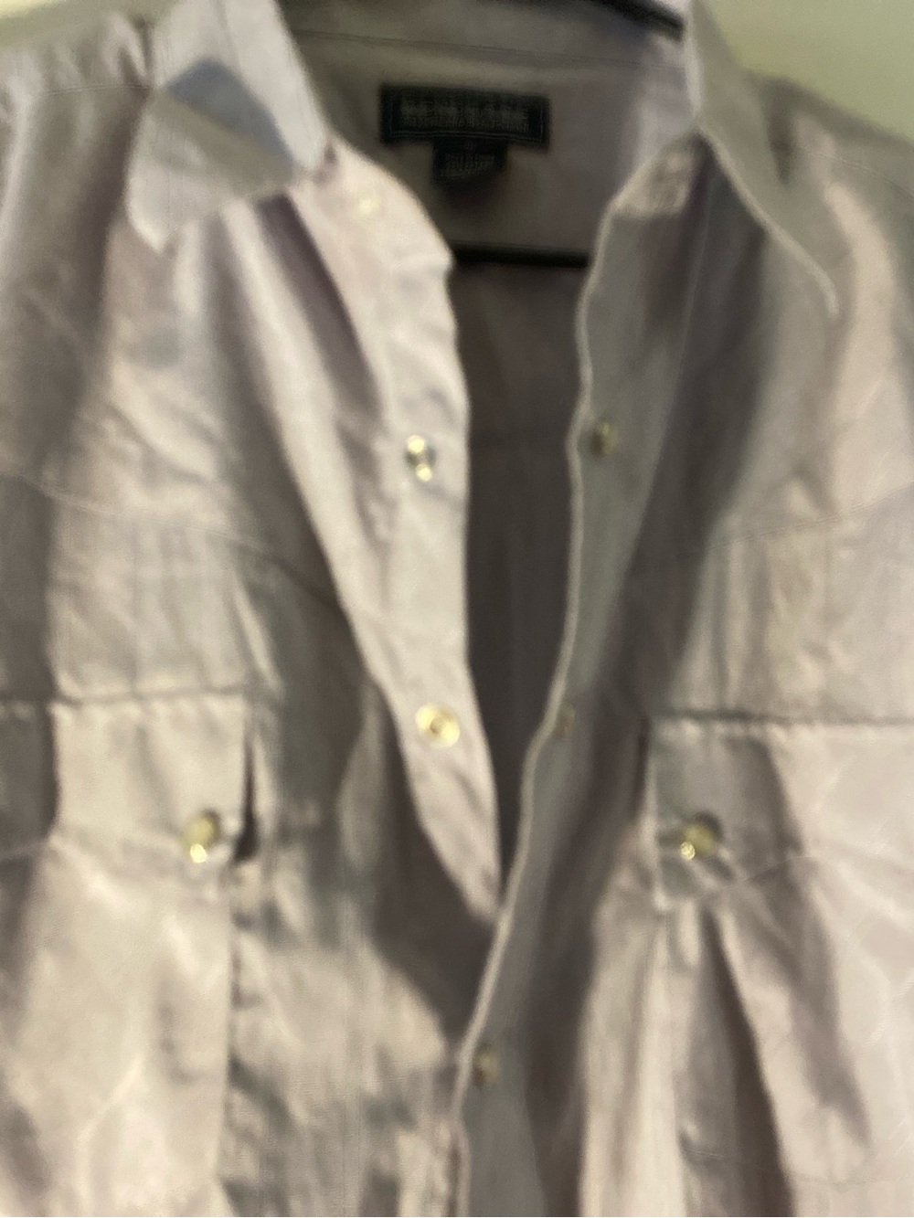 Men's Lavender Casual Button-Down Shirt